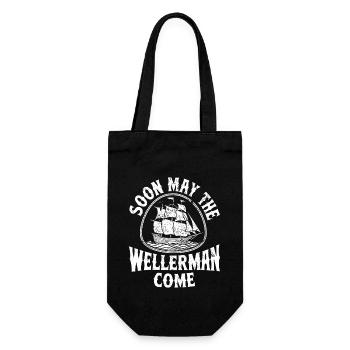 Bientôt que le wellerman vienne Sea Shanty Voilier - Sac à bouteille - noir - Devant