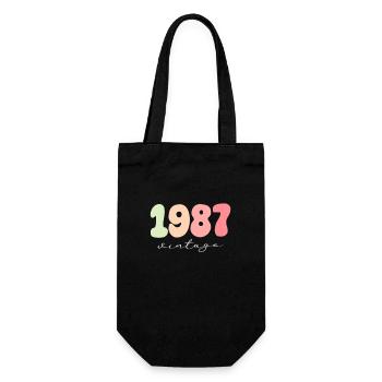 Birthday Year of birth 1987 - Gift Bag for Bottles - black - Front