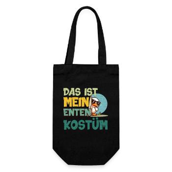 Karneval Party DAS IST MEIN ENTEN KOSTÜM Lustiges - Geschenkbeutel für Flaschen - Schwarz - Vorne