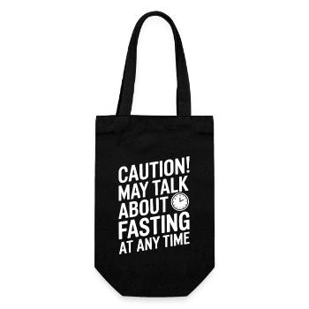 Intermittent fasting Intermittent fasting - Gift Bag for Bottles - black - Front