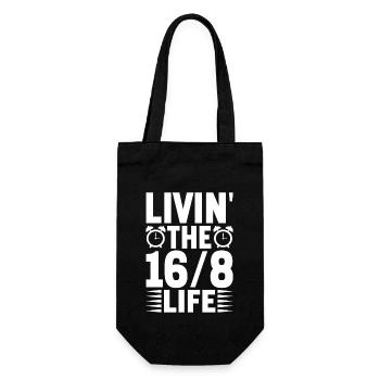 Intermittent fasting Intermittent fasting - Gift Bag for Bottles - black - Front