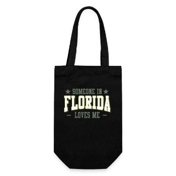 Someone In Florida Loves Me - Gift Bag for Bottles - black - Front