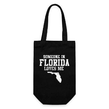 Someone In Florida Loves Me - Gift Bag for Bottles - black - Front
