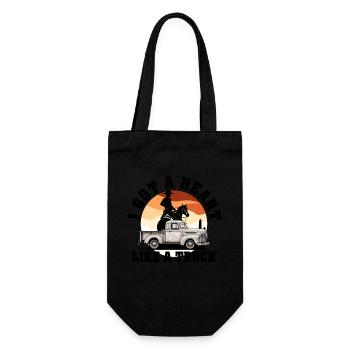 J’ai un cœur comme un camion - Sac à bouteille - noir - Devant