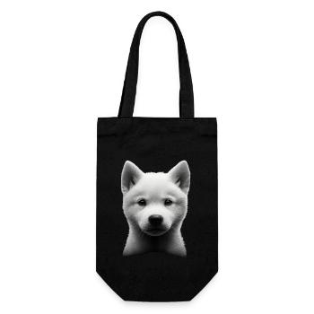 Akita - Geschenkbeutel für Flaschen - Schwarz - Vorne