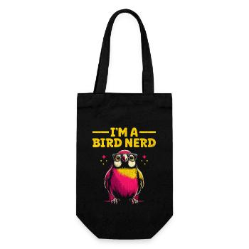 I'm A Bird Nerd Birdwatching Birdwatcher Birds - Gift Bag for Bottles - black - Front