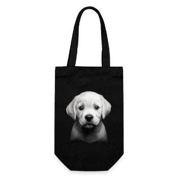 Labrador Retriever - Geschenkbeutel für Flaschen - Schwarz - Vorne