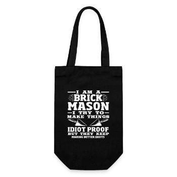 Maçon Je suis maçon et je fais des choses - Sac à bouteille - noir - Devant
