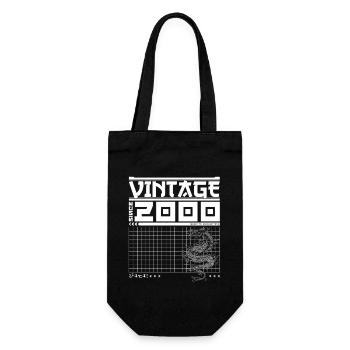 Samurai Spirit Born 2000 - Vintage Dragon 25th - Gift Bag for Bottles - black - Front