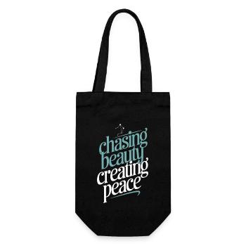 Libra Zodiac Sign: Seeking Beauty, Peace - Gift Bag for Bottles - black - Front