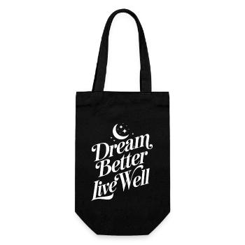 Sleep Hygiene Enthusiasts, Restful Nights, - Gift Bag for Bottles - black - Front