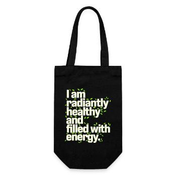 Je suis en pleine forme et pleine d’énergie - Sac à bouteille - noir - Devant