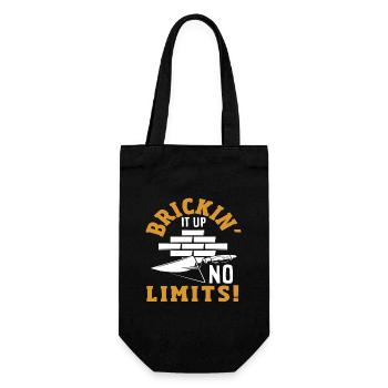 Maurer Mauern Ohne Grenzen - Gift Bag for Bottles - black - Front