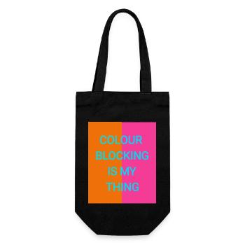 Colours mix - Gift Bag for Bottles - black - Front