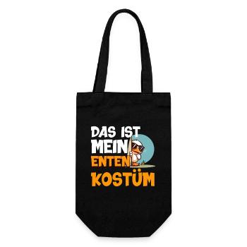 Karneval Party DAS IST MEIN ENTEN KOSTÜM Lustiges - Geschenkbeutel für Flaschen - Schwarz - Vorne