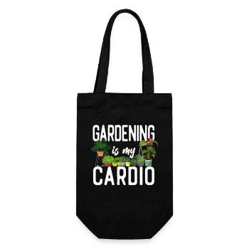 Plant Lover Gardening Gardening Is - Gift Bag for Bottles - black - Front