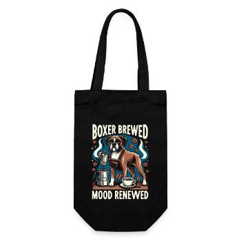 Boxer Brewed Mood Renouvelé Amateur de caféine Chien - Sac à bouteille - noir - Devant