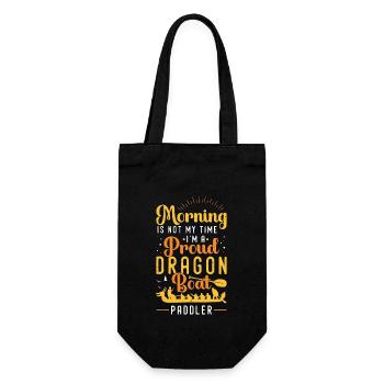 Dragon Boating Morning Is Not My Time Loves Rowing - Gift Bag for Bottles - black - Front