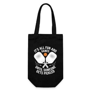 Joueur de pickleball Paddleball Game Fun Gift - Sac à bouteille - noir - Devant