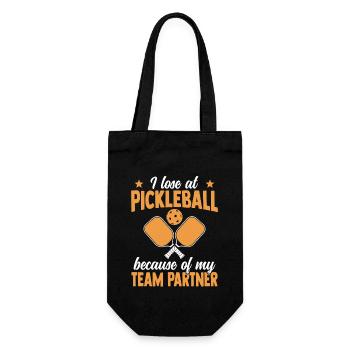 Je perds au pickleball à cause de mon partenaire d’équipe - Sac à bouteille - noir - Devant