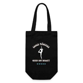 Ballett Tanz Ballet Dance Balletttänzerin Tanzen - Geschenkbeutel für Flaschen - Schwarz - Vorne