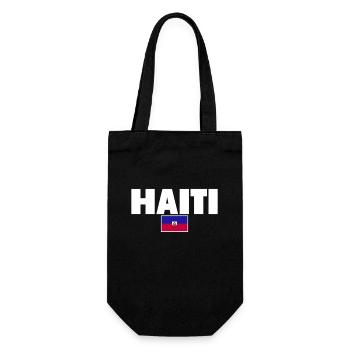 Haïti Drapeau haïtien Haïtien - Sac à bouteille - noir - Devant