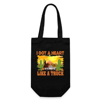 J’ai un cœur comme un camion - Sac à bouteille - noir - Devant