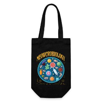 Mauzkrobiologie - Geschenkbeutel für Flaschen - Schwarz - Vorne
