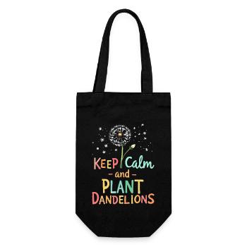 Dandelion Dandelion Lover Floral Floral - Sac à bouteille - noir - Devant