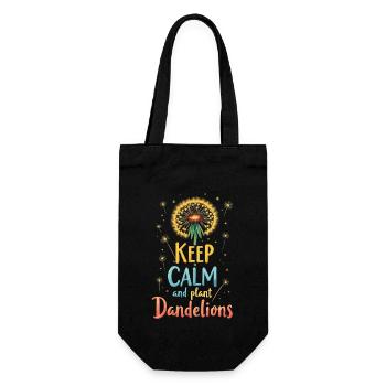 Dandelion Dandelion Lover Floral Floral - Sac à bouteille - noir - Devant