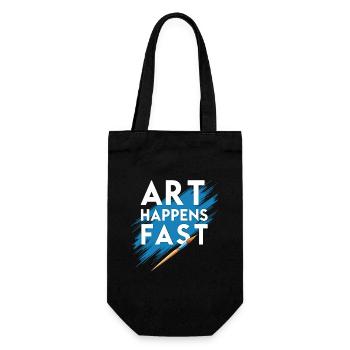 Speed Painting Live Performance Art Quick Creative - Gift Bag for Bottles - black - Front