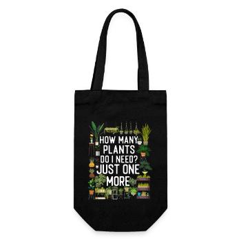 Plant Lover Gardening How Many - Gift Bag for Bottles - black - Front