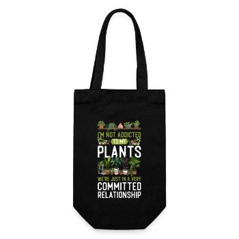Plant Lover Gardening I'm Not - Geschenkbeutel für Flaschen - Schwarz - Vorne