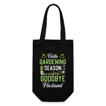 Amoureux des plantes Jardinage Mari Femme - Sac à bouteille - noir - Devant