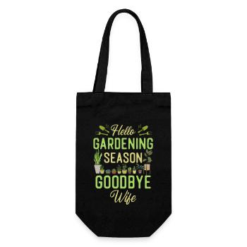 Amoureux des plantes Jardinage Mari Femme - Sac à bouteille - noir - Devant