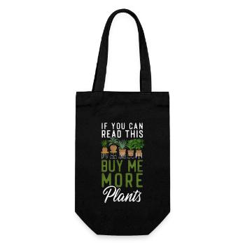 Plant Lover Gardening If You Can - Gift Bag for Bottles - black - Front