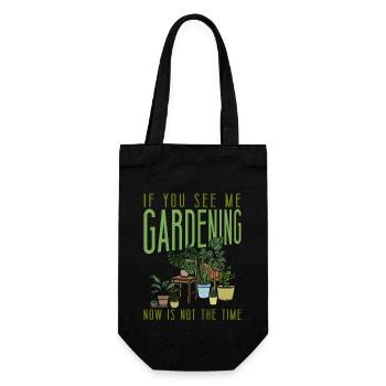 Amateur de plantes jardinant si vous voyez - Sac à bouteille - noir - Devant