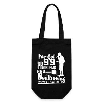 Beatboxing Beatboxing Solves Them All - Gift Bag for Bottles - black - Front