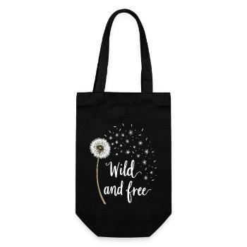 Dandelion Dandelion Lover Floral Floral - Sac à bouteille - noir - Devant
