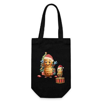 Cacahuète Noël Noël Noël Noix Enfants - Sac à bouteille - noir - Devant