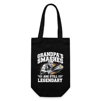 Grand-père joueur de pickleball Dinking Team cadeau - Sac à bouteille - noir - Devant