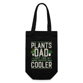 Plant Lover Gardening Dad Plants - Geschenkbeutel für Flaschen - Schwarz - Vorne
