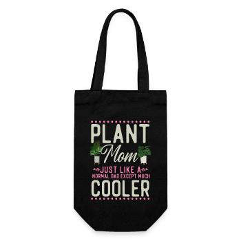 Plant Lover Gardening Mom Plant - Geschenkbeutel für Flaschen - Schwarz - Vorne