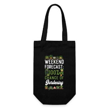 Plant Lover Gardening Weekend - Geschenkbeutel für Flaschen - Schwarz - Vorne