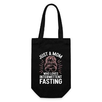 Intermittent fasting Intermittent fasting - Gift Bag for Bottles - black - Front