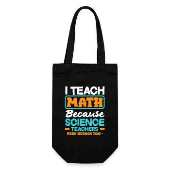 Math Teacher Math Gift - Gift Bag for Bottles - black - Front