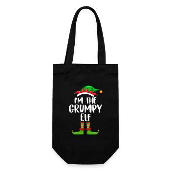 I'm The Grumpy Elf Shirt Matching Family Christmas - Sac à bouteille - noir - Devant