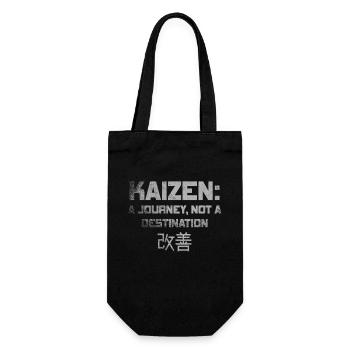 Kaizen : un voyage, pas une destination - Sac à bouteille - noir - Devant