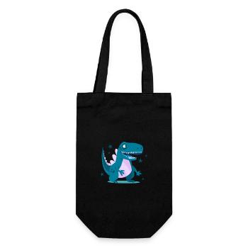 Drache Drachen Kind Kinder - Geschenkbeutel für Flaschen - Schwarz - Vorne
