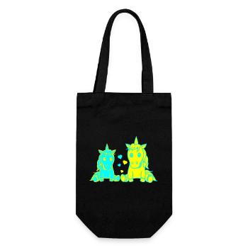 Unicorn Retro 80s 90s Horse Unicorns Retro Child - Gift Bag for Bottles - black - Front